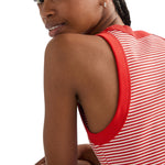 Wrangler Womens Top – Ringer Tank - Flame Scarlet - Wildvine Clothing, Spalding, Lincolnshire