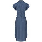 Alice Collins - Rochelle Stripe Dress - Rich Navy/Wild Oat - Wildvine Clothing, Spalding, Lincolnshire