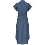 Alice Collins - Rochelle Stripe Dress - Rich Navy/Wild Oat - Wildvine Clothing, Spalding, Lincolnshire