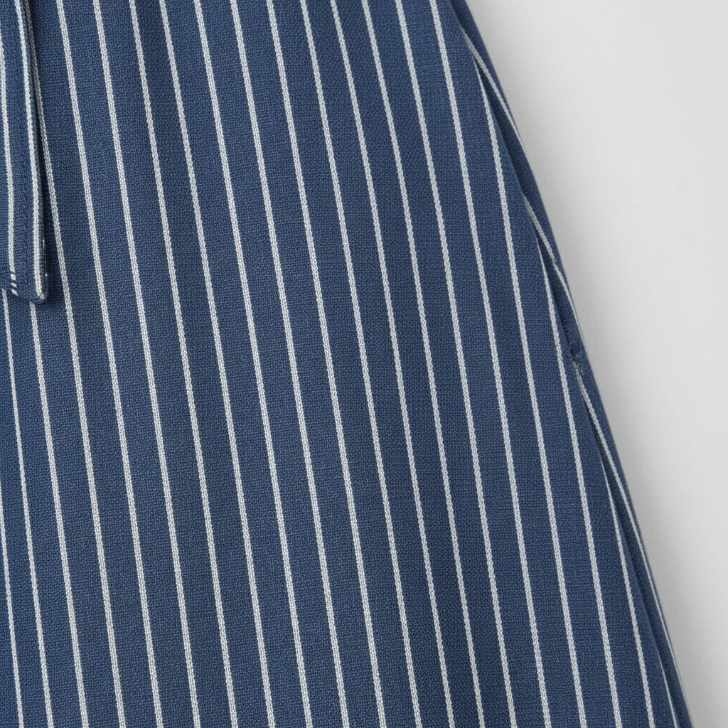 Alice Collins - Rochelle Stripe Dress - Rich Navy/Wild Oat - Wildvine Clothing, Spalding, Lincolnshire