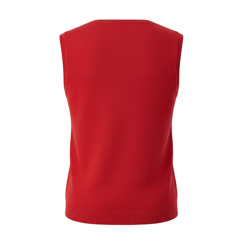 Alice Collins - Cindy Waistcoat - Ruby - 037A124 - Wildvine Clothing, Spalding, Lincolnshire