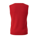 Alice Collins - Cindy Waistcoat - Ruby - 037A124 - Wildvine Clothing, Spalding, Lincolnshire