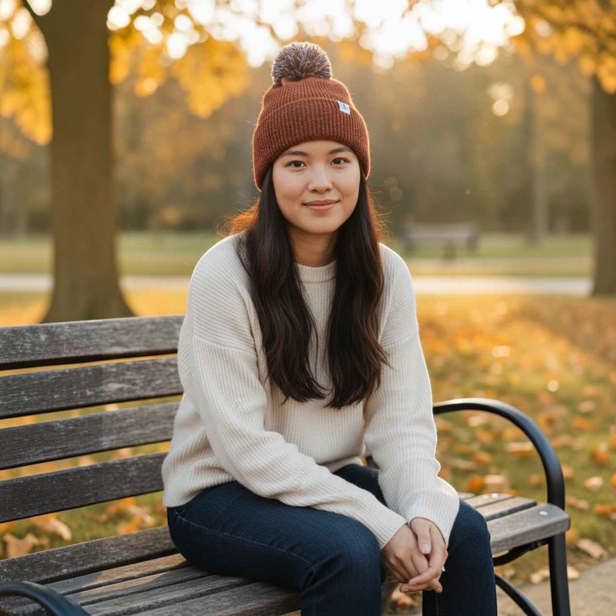 Lighthouse - Ladies Hannah Hat & Bobble - Rust - Wildvine Clothing, Spalding, Lincolnshire
