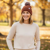 Lighthouse - Ladies Hannah Hat & Bobble - Rust - Wildvine Clothing, Spalding, Lincolnshire