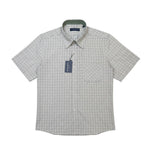 Gurteen - Mens - Seville - Modern Fit / Short Sleeved - Sage Check 817 - Wildvine Clothing, Spalding, Lincolnshire