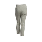 Pinnns - Ladies - Slim Leg Bengaline Ankle Grazer With Back Split - Sage Geo 302CT - Wildvine Clothing, Spalding, Lincolnshire