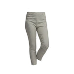 Pinnns - Ladies - Slim Leg Bengaline Ankle Grazer With Back Split - Sage Geo 302CT - Wildvine Clothing, Spalding, Lincolnshire