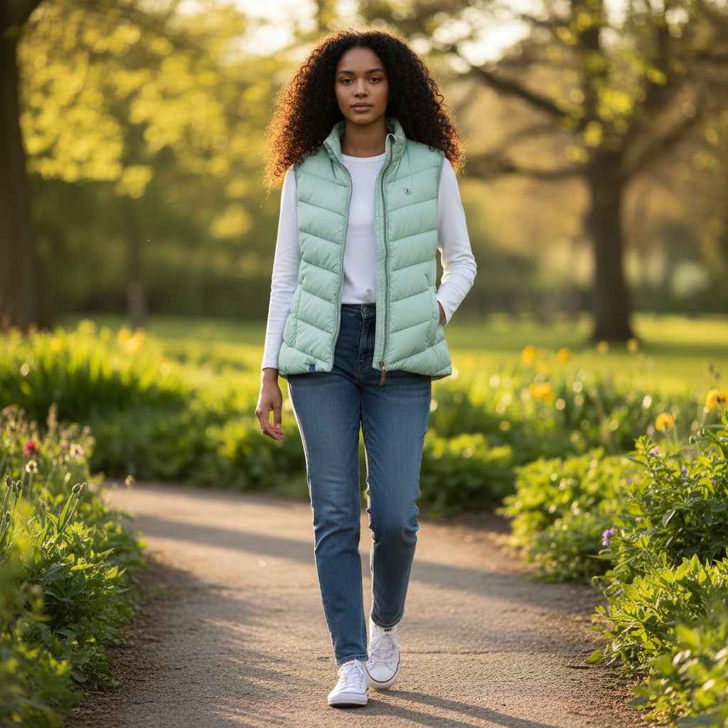 Lighthouse - Ladies Laurel Gilet - Sage - Wildvine Clothing, Spalding, Lincolnshire