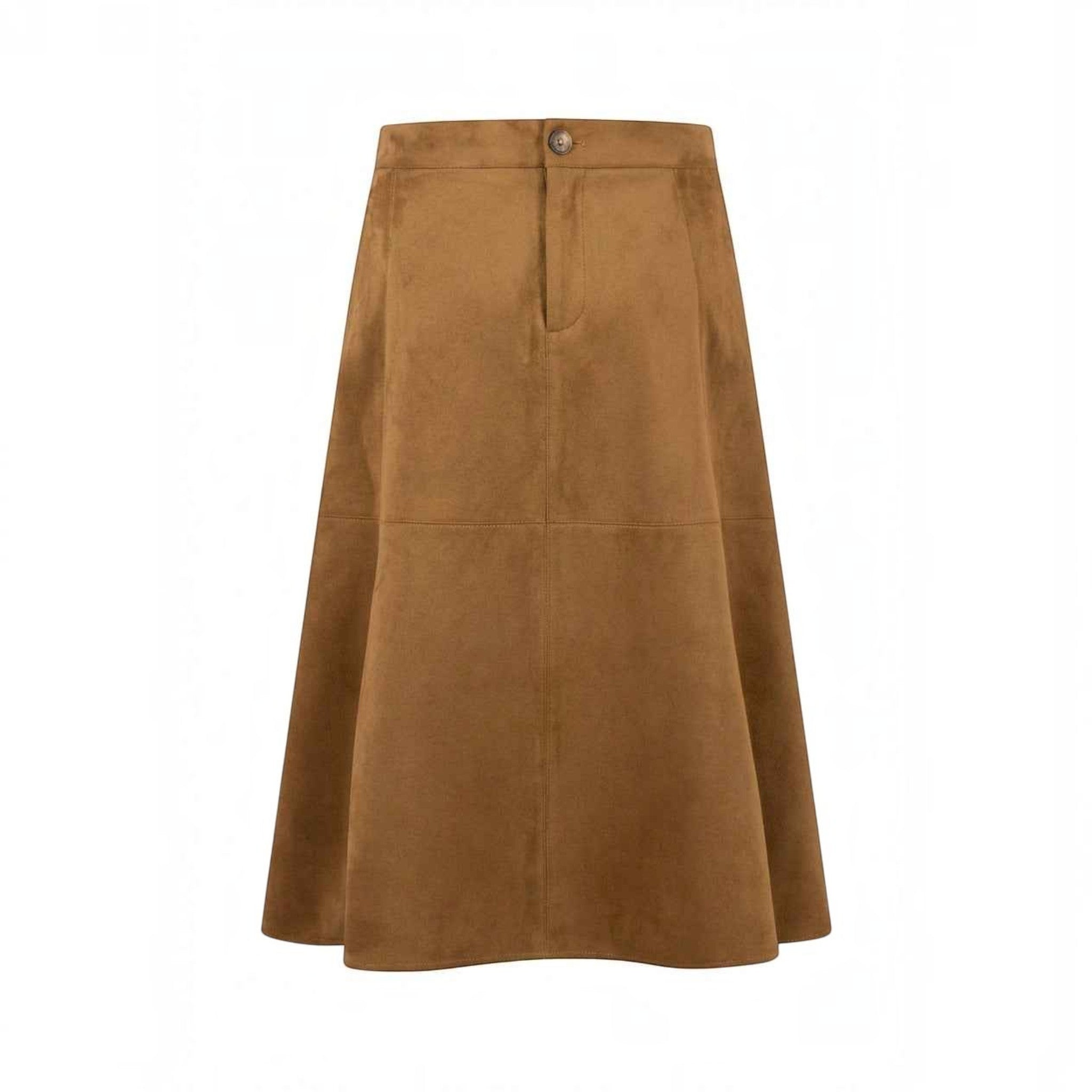 Fynch-Hatton - Ladies - Skirt - Suede Fake leather - Salted Caramel - 26083832 - Wildvine Clothing, Spalding, Lincolnshire