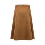 Fynch-Hatton - Ladies - Skirt - Suede Fake leather - Salted Caramel - 26083832 - Wildvine Clothing, Spalding, Lincolnshire