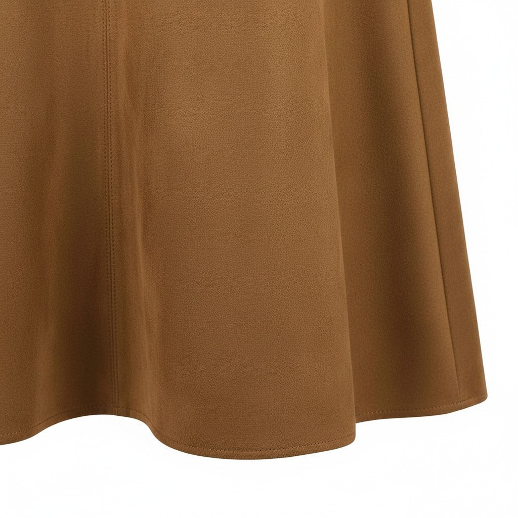 Fynch-Hatton - Ladies - Skirt - Suede Fake leather - Salted Caramel - 26083832 - Wildvine Clothing, Spalding, Lincolnshire