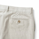 Gurteen - Mens - 100% Linen Trousers - Lynton - Sand - 1852-088 - Wildvine Clothing, Spalding, Lincolnshire