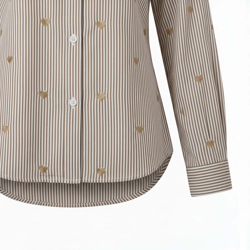 Alice Collins - Avril Shirt - Sand - 037A260 - Wildvine Clothing, Spalding, Lincolnshire
