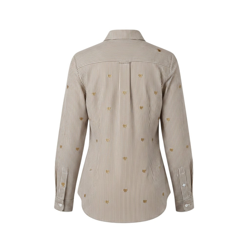 Alice Collins - Avril Shirt - Sand - 037A260 - Wildvine Clothing, Spalding, Lincolnshire