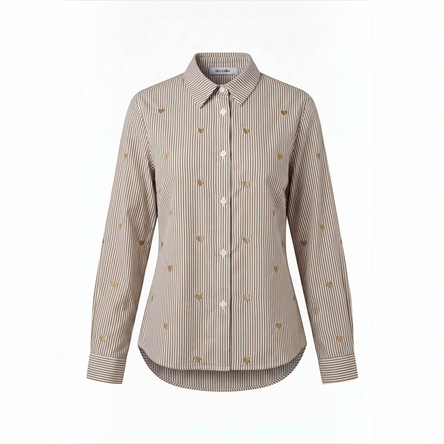 Alice Collins - Avril Shirt - Sand - 037A260 - Wildvine Clothing, Spalding, Lincolnshire