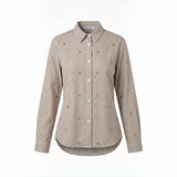 Alice Collins - Avril Shirt - Sand - 037A260 - Wildvine Clothing, Spalding, Lincolnshire