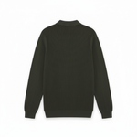 Lyle & Scott - Mens Panelled Waffle Knitted Polo - Shadow Slate - KN2570V Y321 - Wildvine Clothing, Spalding, Lincolnshire