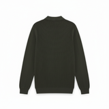 Lyle & Scott - Mens Panelled Waffle Knitted Polo - Shadow Slate - KN2570V Y321 - Wildvine Clothing, Spalding, Lincolnshire