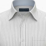 Gurteen - Mens - Seville - Modern Fit / Short Sleeved - Sky Stripe 530 - Wildvine Clothing, Spalding, Lincolnshire