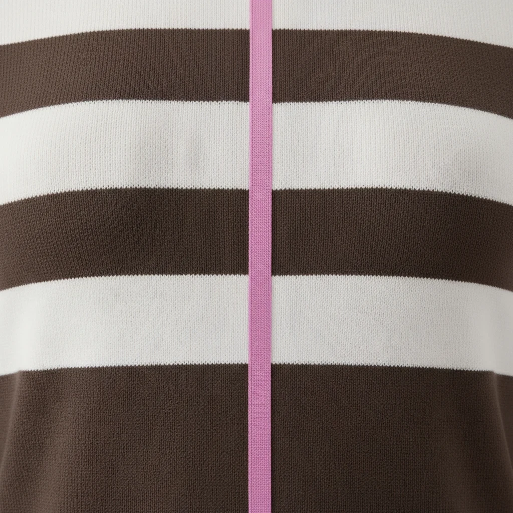 Alice Collins - Karlie Stripe Pullover - Chocolate Chip/W.White - 037A003 - Wildvine Clothing, Spalding, Lincolnshire