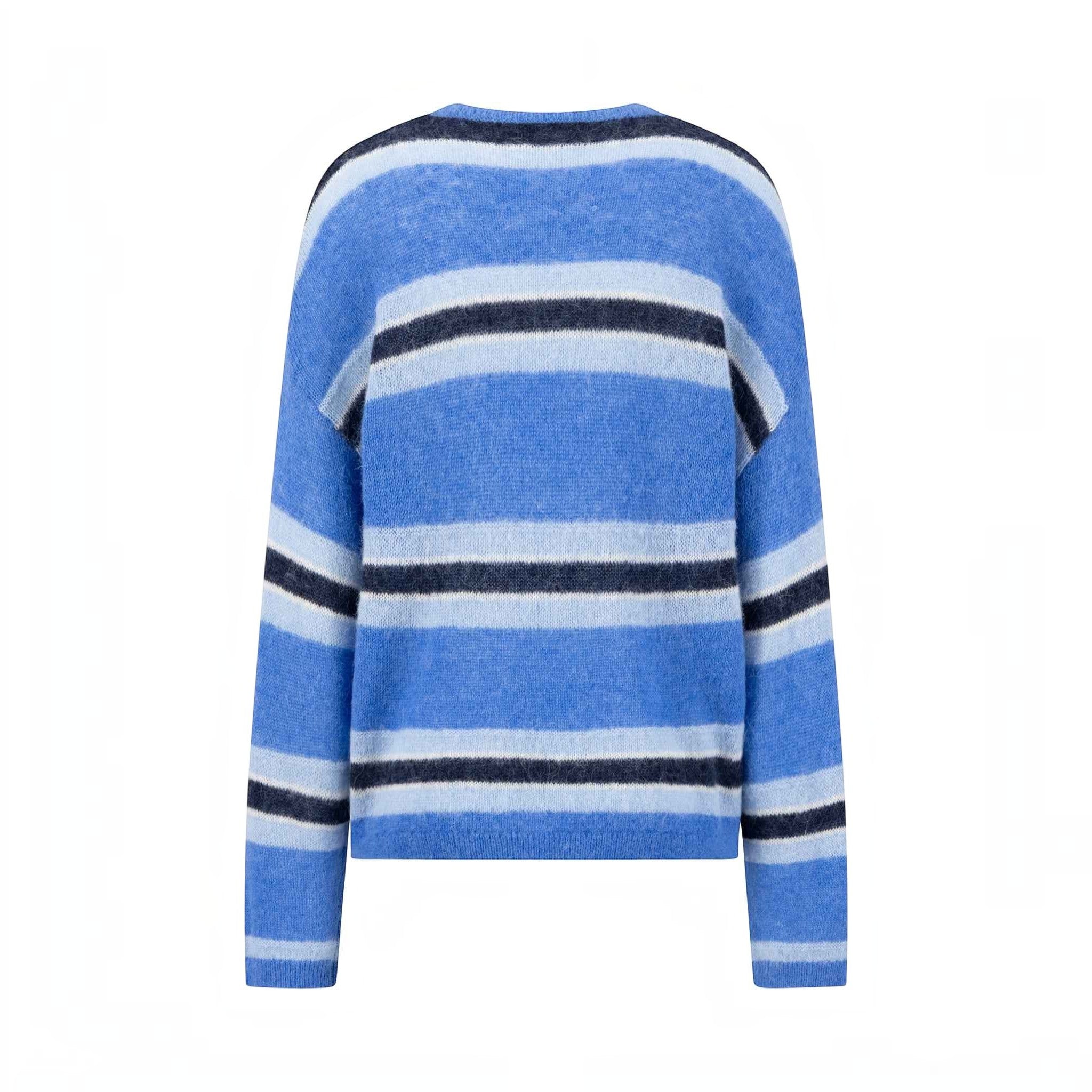 Fynch-Hatton - Ladies - Knitted Sweater - Alpaca & Sheep Wool - Pacific Blue - 26087712 651 - Wildvine Clothing, Spalding, Lincolnshire