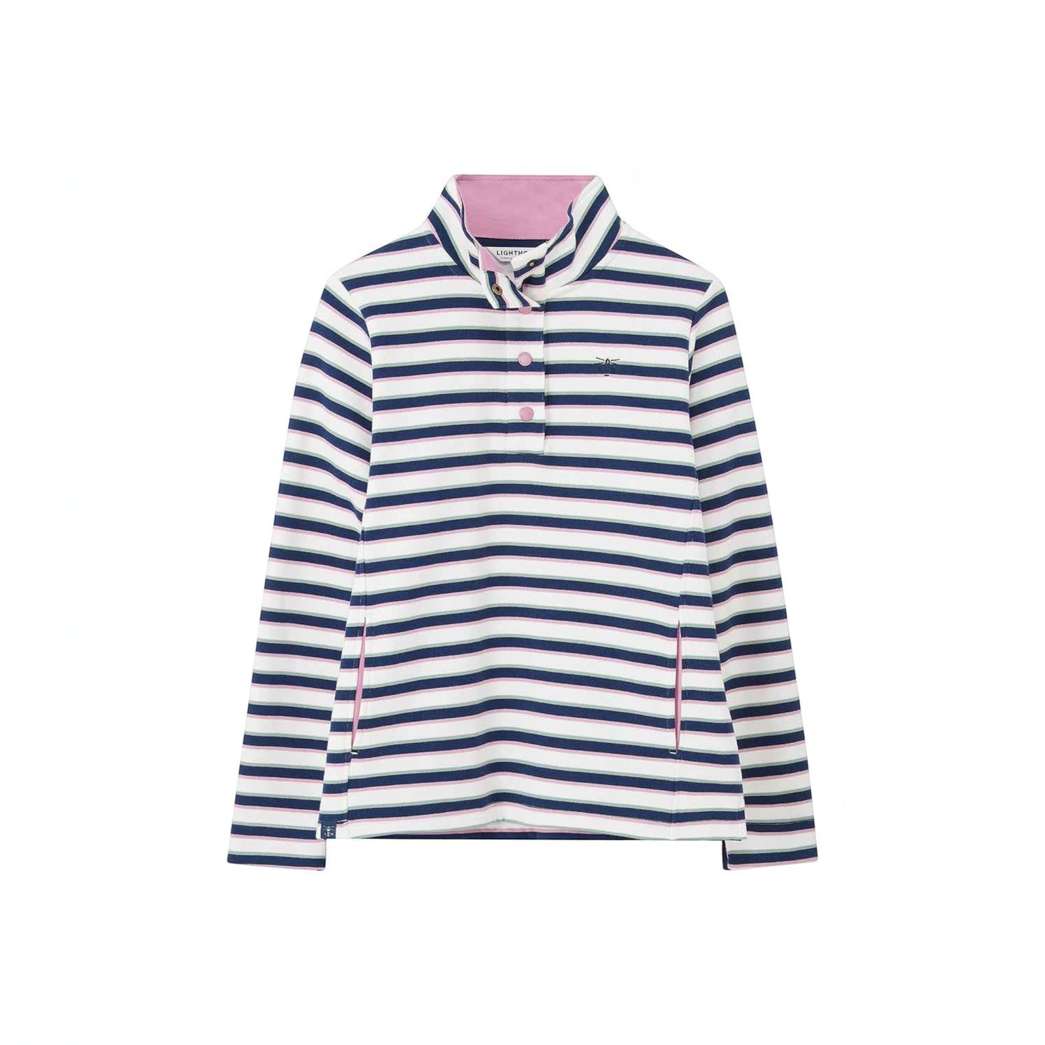 Lighthouse - Ladies Haven II Jersey - Navy Sage Rose Stripe - Wildvine Clothing, Spalding, Lincolnshire