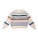 Wild Flower - Ladies - Colourful Striped Knit Jumper - Ivory/Multi - Wildvine Clothing, Spalding, Lincolnshire