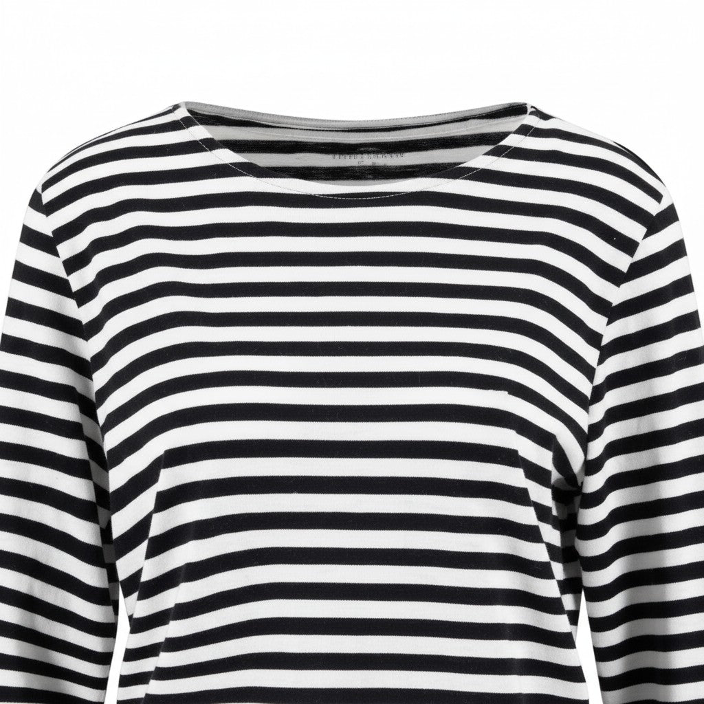 Fynch-Hatton - Ladies Jersey - Long Sleeve Stripe - Milk 122 - Wildvine Clothing, Spalding, Lincolnshire