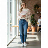 Lighthouse - Ladies Causeway II Top - Sea Kelp/Rust Stripe - Wildvine Clothing, Spalding, Lincolnshire