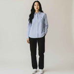 Fynch-Hatton - Ladies Blouse - CL Oxford Stripe - Azur Blue 642 - Wildvine Clothing, Spalding, Lincolnshire