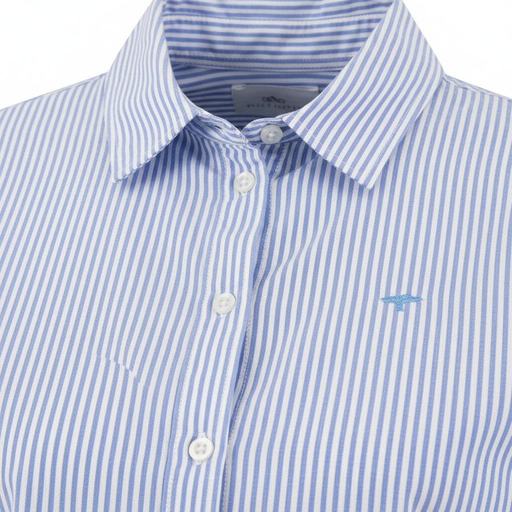 Fynch-Hatton - Ladies Blouse - CL Oxford Stripe - Azur Blue 642 - Wildvine Clothing, Spalding, Lincolnshire