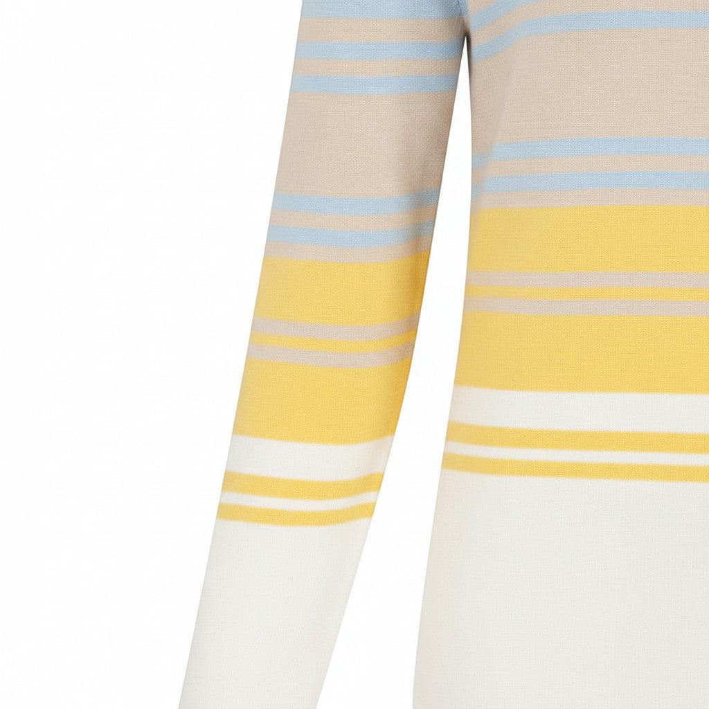Alice Collins - Constance Pullover - Sky/Beige/Butter - Wildvine Clothing, Spalding, Lincolnshire