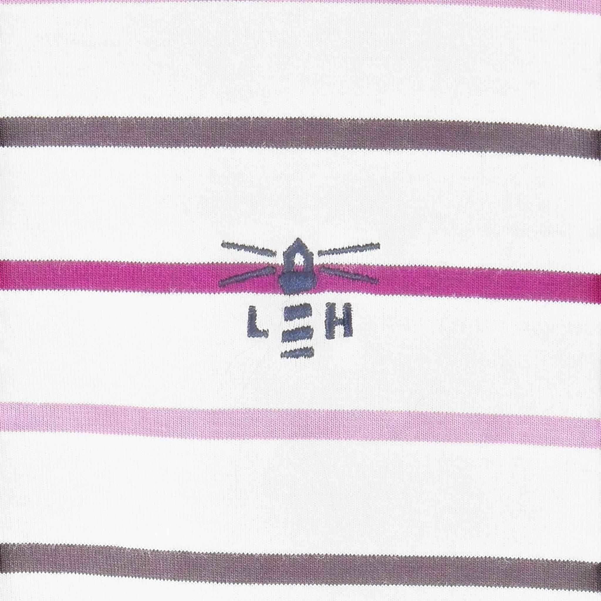 Lighthouse - Ladies Causeway II Top - Cranberry/Pink Stripe - Wildvine Clothing, Spalding, Lincolnshire
