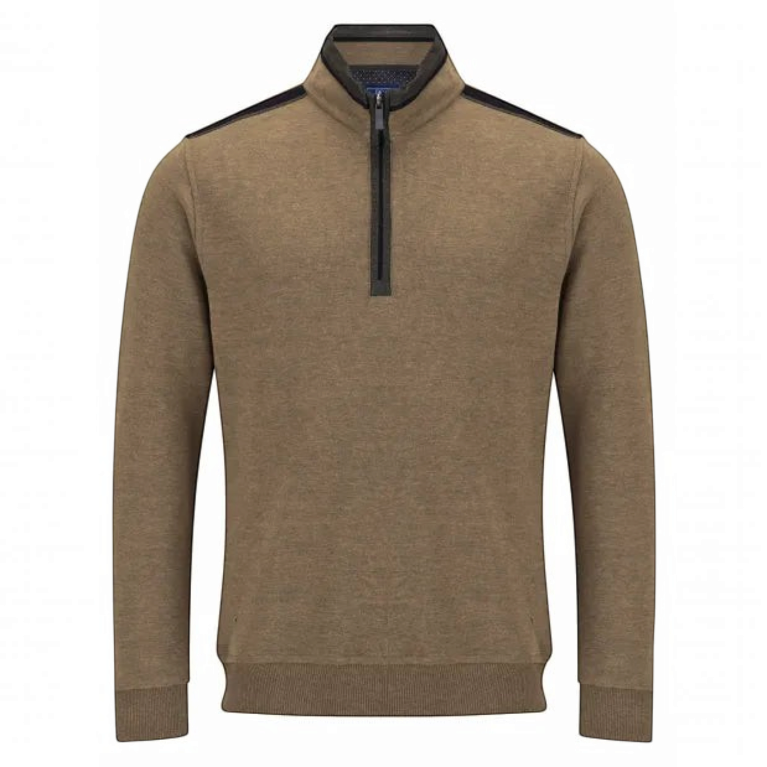DG's Drifter Mens - Half Zip Sweatshirt - Tan - 553 55222 43 - Wildvine Clothing, Spalding, Lincolnshire
