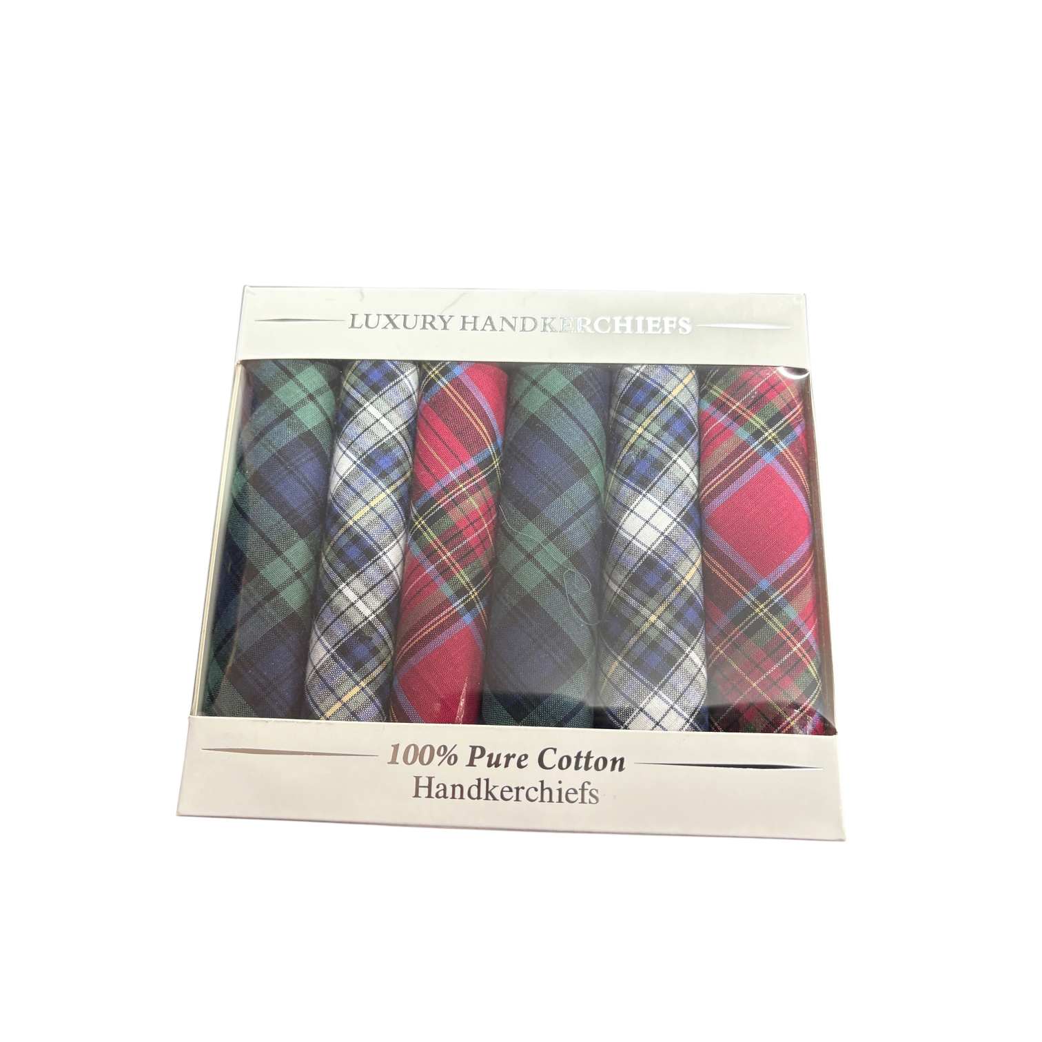 Le Chateau - Mens - Luxury Handkerchiefs - Tartan - Wildvine Clothing, Spalding, Lincolnshire