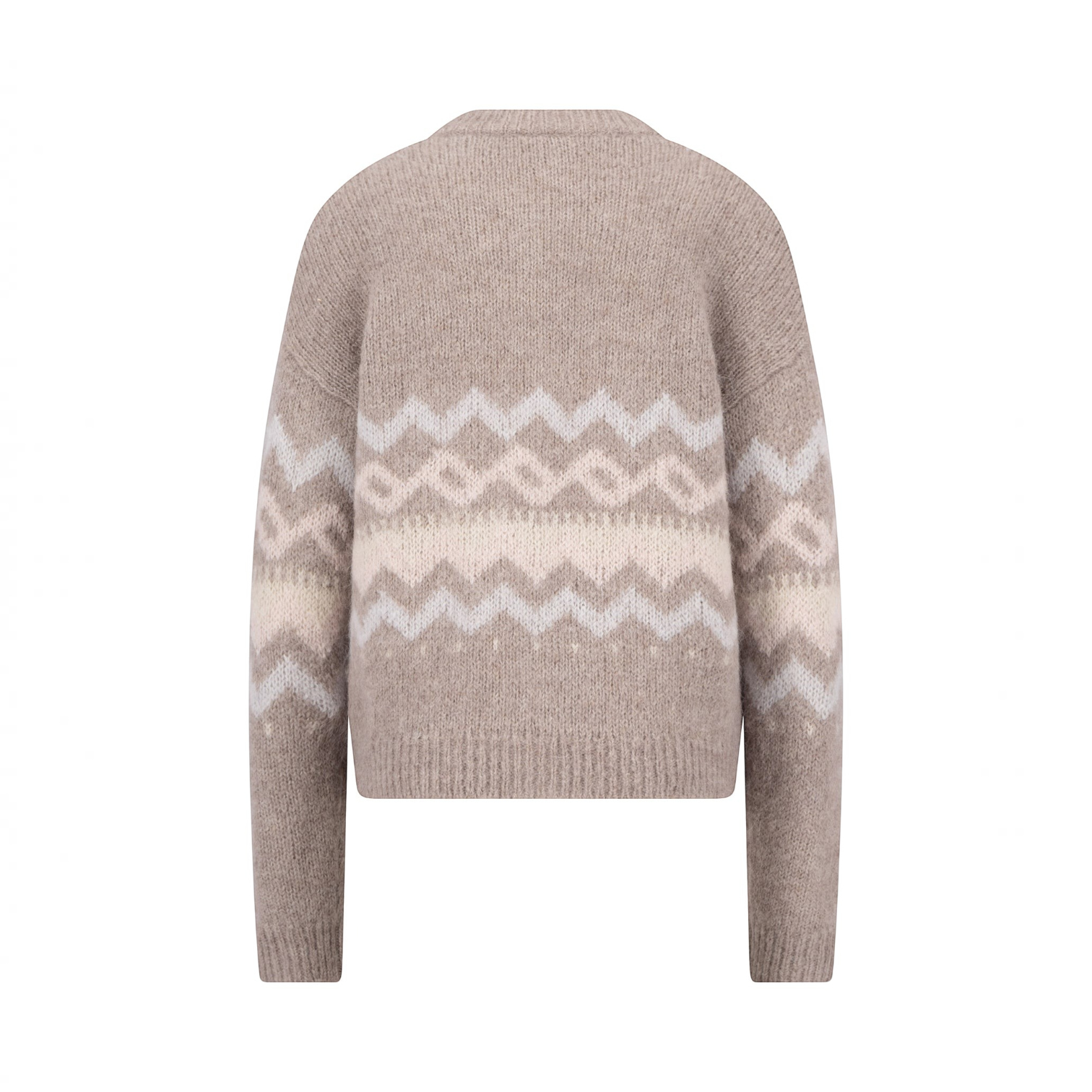Fynch-Hatton - Ladies - Alpaca / Wool Cardigan Norway Yearn - Taupe - 26097471 851 - Wildvine Clothing, Spalding, Lincolnshire