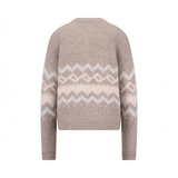 Fynch-Hatton - Ladies - Alpaca / Wool Cardigan Norway Yearn - Taupe - 26097471 851 - Wildvine Clothing, Spalding, Lincolnshire