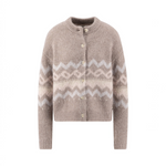Fynch-Hatton - Ladies - Alpaca / Wool Cardigan Norway Yearn - Taupe - 26097471 851 - Wildvine Clothing, Spalding, Lincolnshire