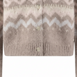 Fynch-Hatton - Ladies - Alpaca / Wool Cardigan Norway Yearn - Taupe - 26097471 851 - Wildvine Clothing, Spalding, Lincolnshire