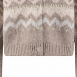 Fynch-Hatton - Ladies - Alpaca / Wool Cardigan Norway Yearn - Taupe - 26097471 851 - Wildvine Clothing, Spalding, Lincolnshire