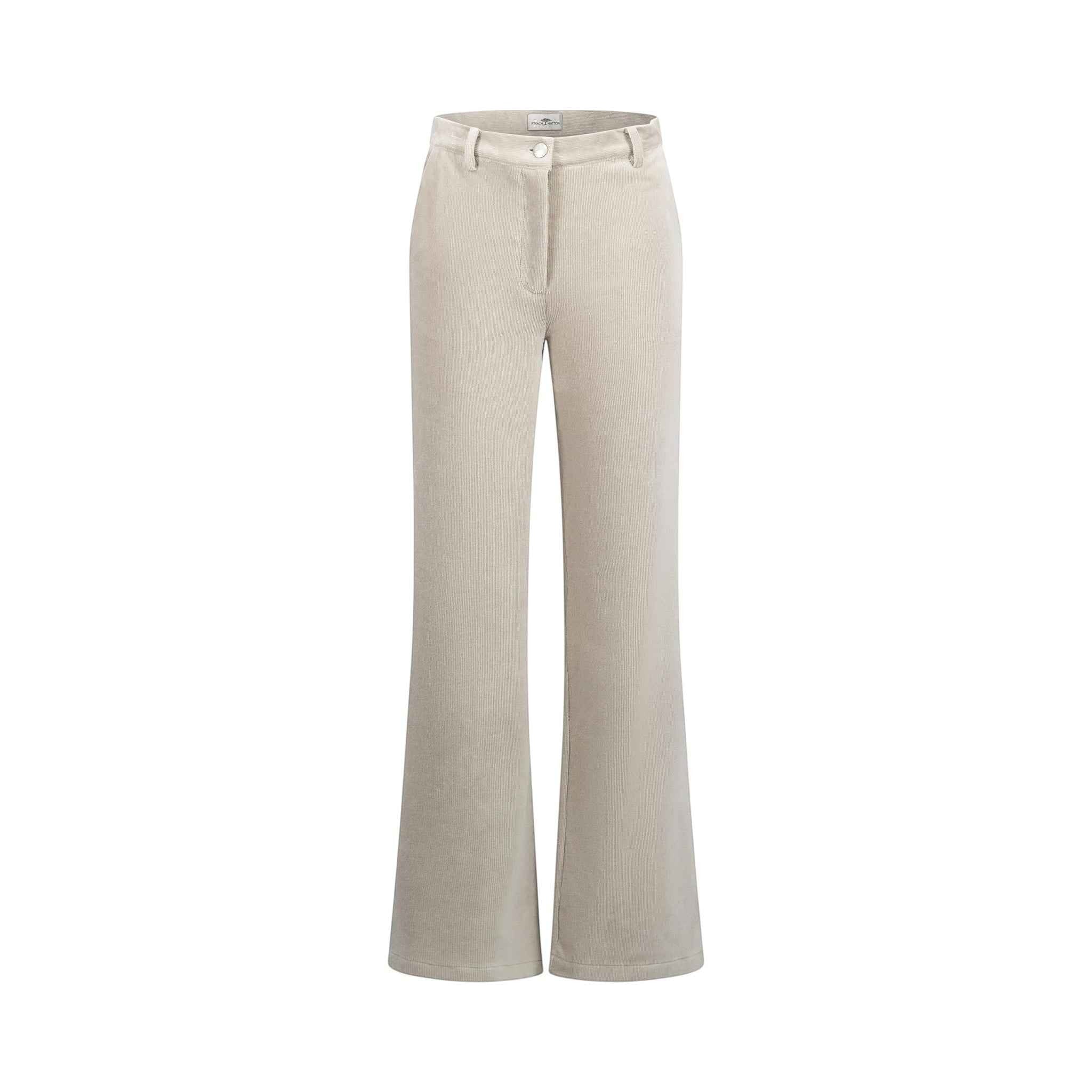 Fynch-Hatton - Ladies Trousers - Wide leg Corduroy - Taupe 835 - Wildvine Clothing, Spalding, Lincolnshire