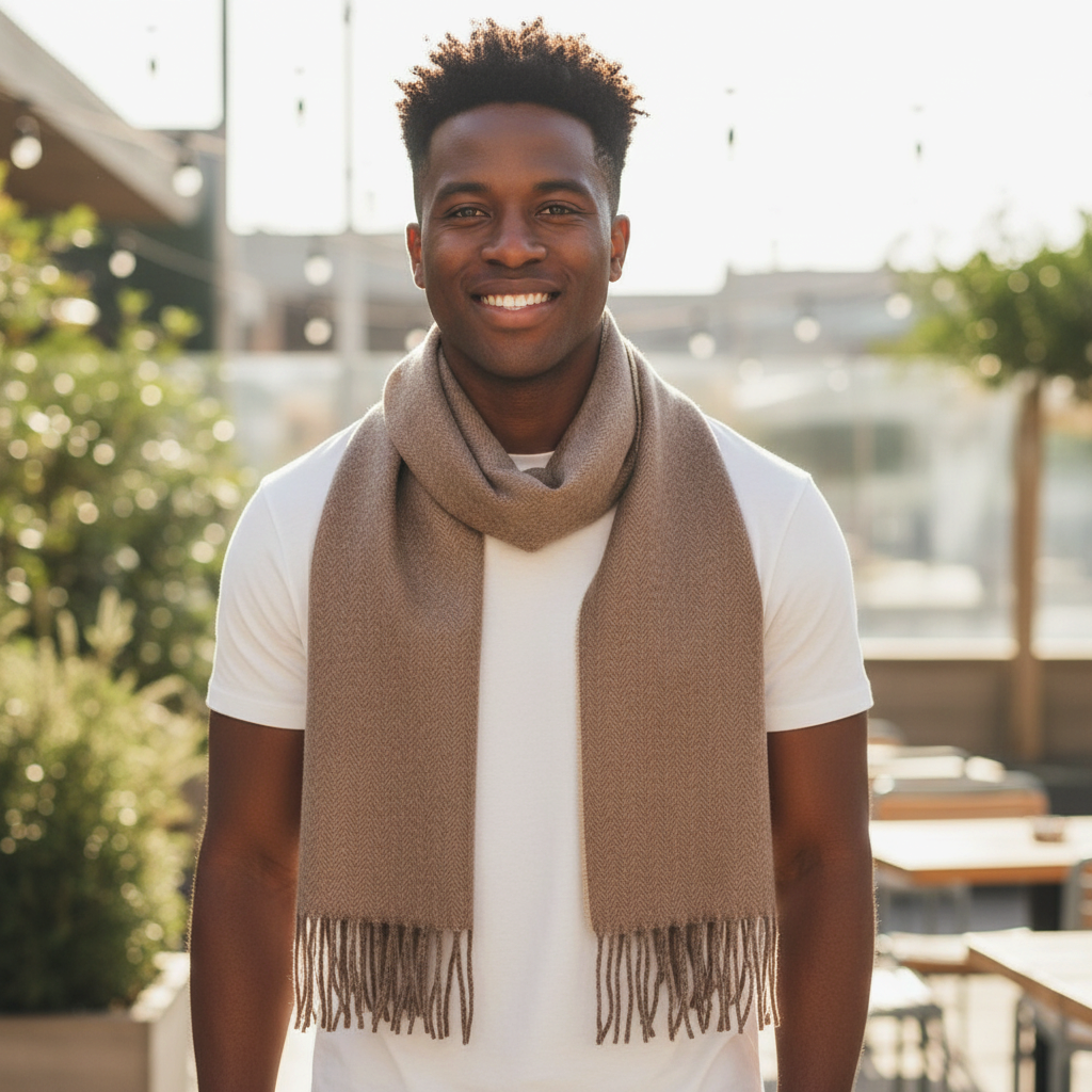 DG's Drifter Mens - Scarf - Taupe - Wildvine Clothing, Spalding, Lincolnshire
