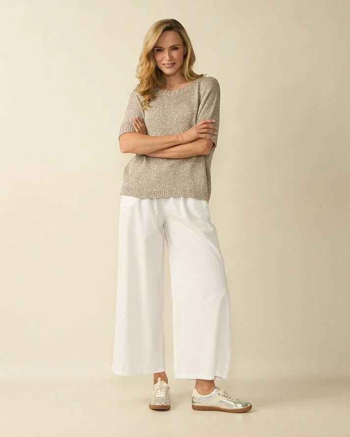D.E.C.K By Decollage - Lurex Knit - Taupe - Wildvine Clothing, Spalding, Lincolnshire