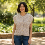 Fynch-Hatton - Ladies - Wool Vest - Cloudy Knit - Urban Taupe - 26097350 851 - Wildvine Clothing, Spalding, Lincolnshire
