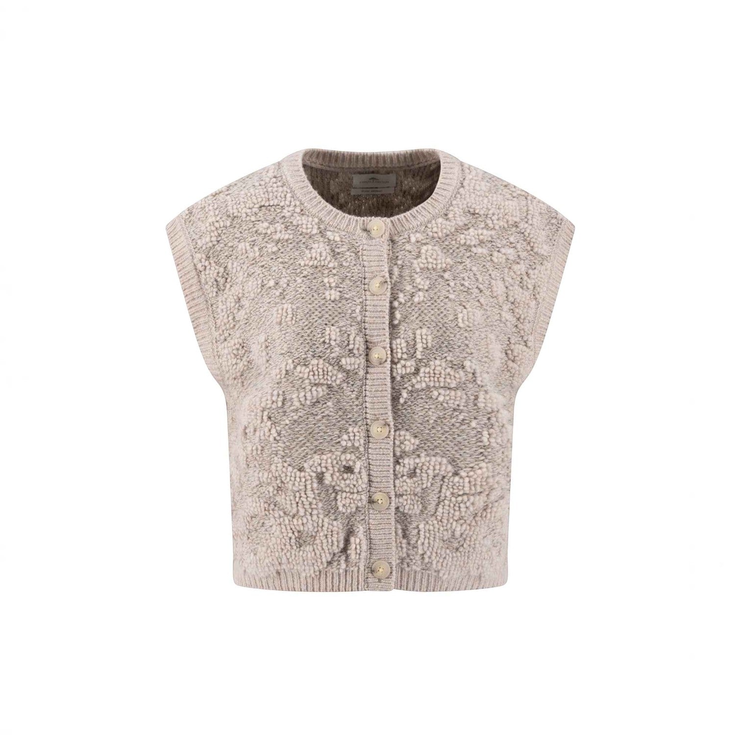 Fynch-Hatton - Ladies - Wool Vest - Cloudy Knit - Urban Taupe - 26097350 851 - Wildvine Clothing, Spalding, Lincolnshire