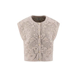Fynch-Hatton - Ladies - Wool Vest - Cloudy Knit - Urban Taupe - 26097350 851 - Wildvine Clothing, Spalding, Lincolnshire