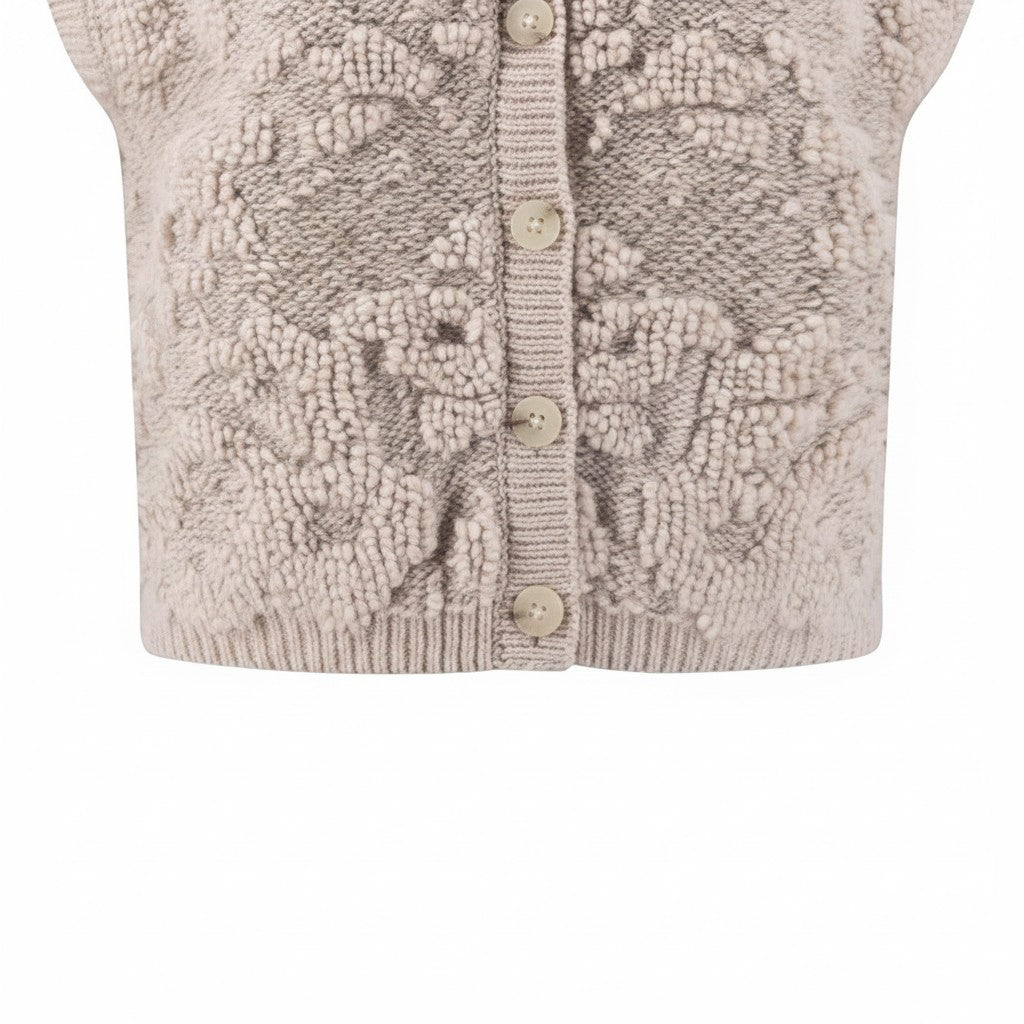 Fynch-Hatton - Ladies - Wool Vest - Cloudy Knit - Urban Taupe - 26097350 851 - Wildvine Clothing, Spalding, Lincolnshire