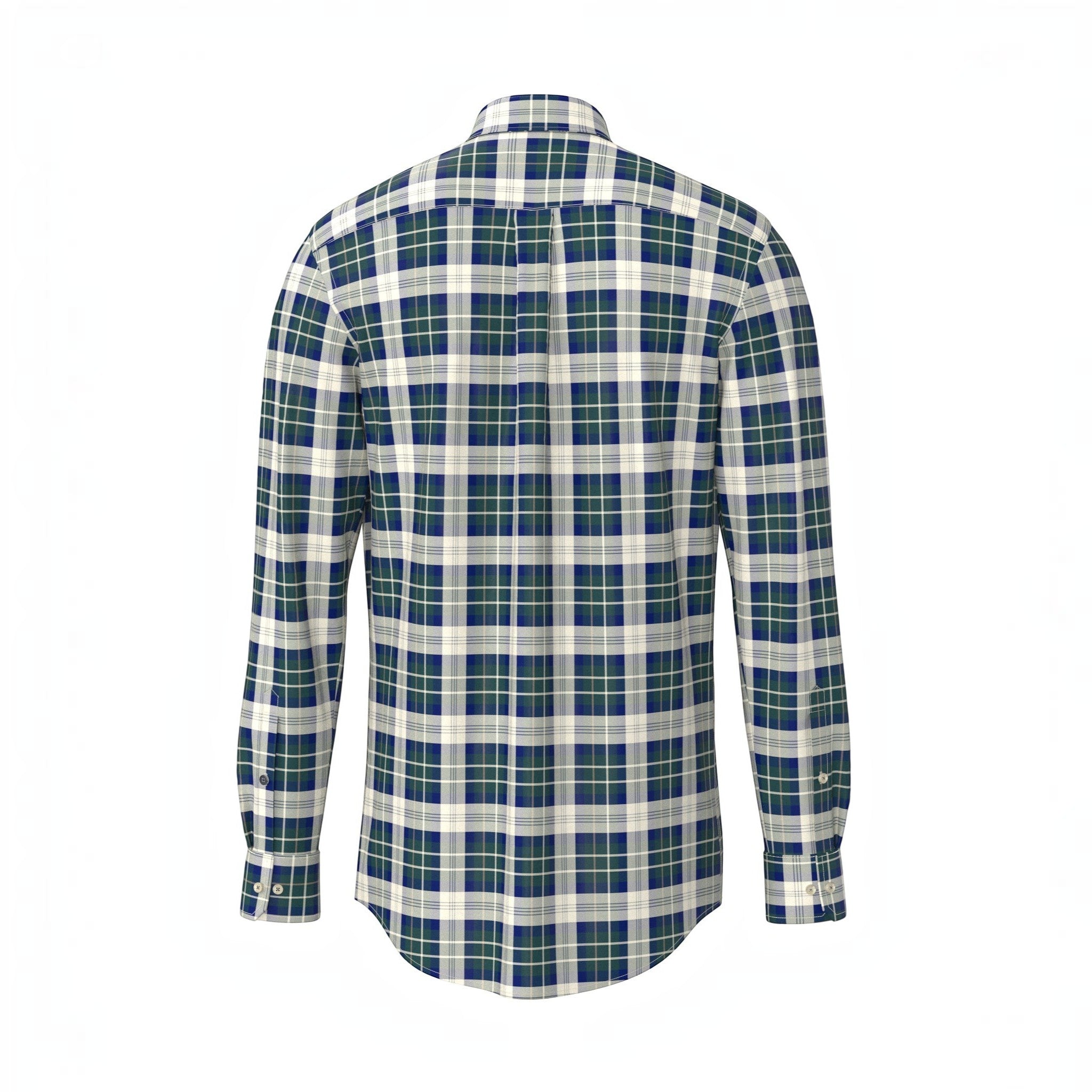 Fynch-Hatton - Mens Premium Oxford Shirt - Teal Check - 16078490 673 - Wildvine Clothing, Spalding, Lincolnshire