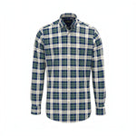 Fynch-Hatton - Mens Premium Oxford Shirt - Teal Check - 16078490 673 - Wildvine Clothing, Spalding, Lincolnshire