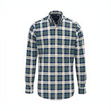 Fynch-Hatton - Mens Premium Oxford Shirt - Teal Check - 16078490 673 - Wildvine Clothing, Spalding, Lincolnshire
